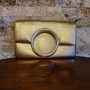 Vintage Metallic Gold Clutch